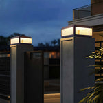 Minimalist Outdoor Pillar Top Light – Waterproof LED Post Cap Lantern