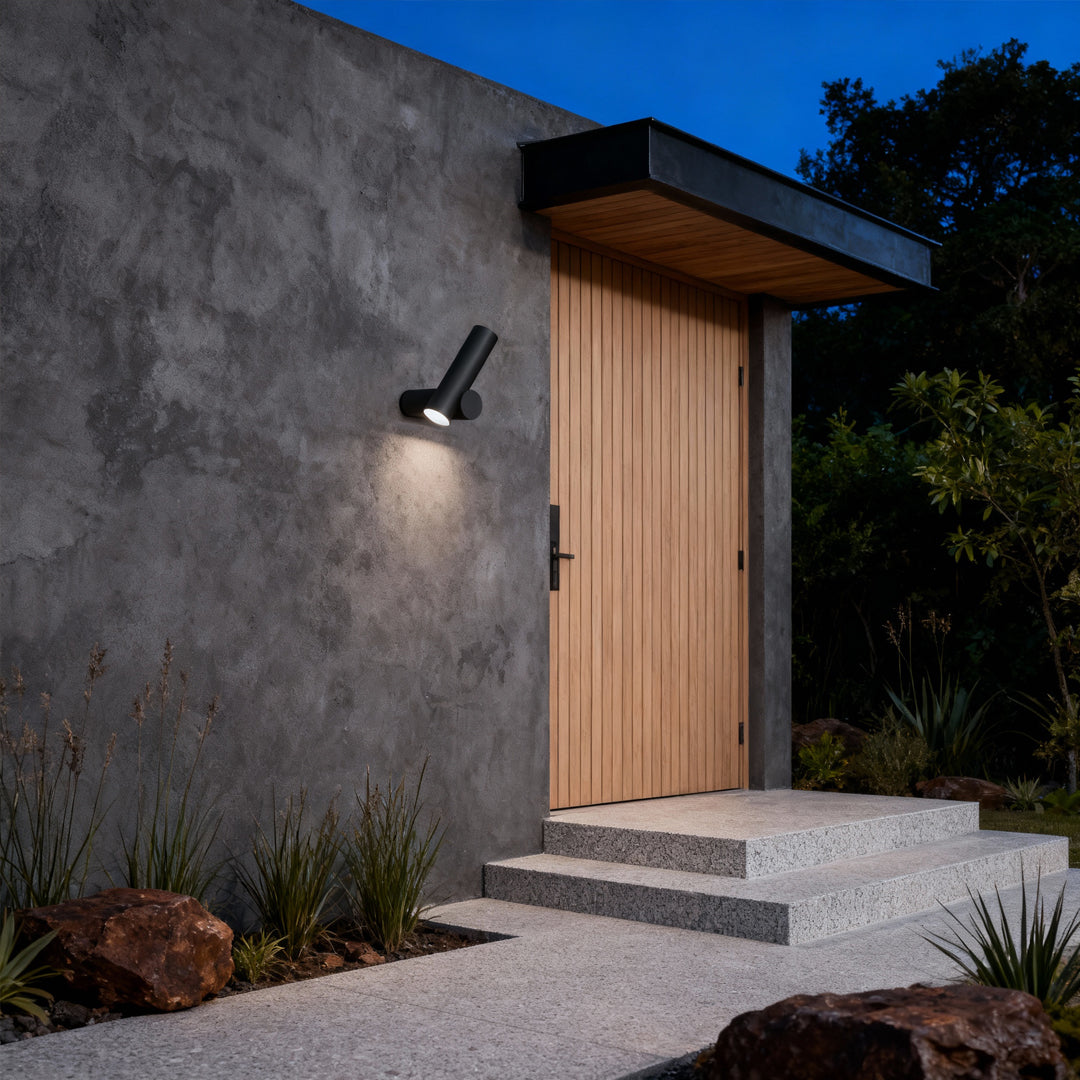 Outdoor LED Wall Spotlight in Stainless Steel for Courtyard and Facade