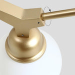 Linear Sputnik Semi Flush Mount Light With 6 White Opal Glass Shades 31 Dia