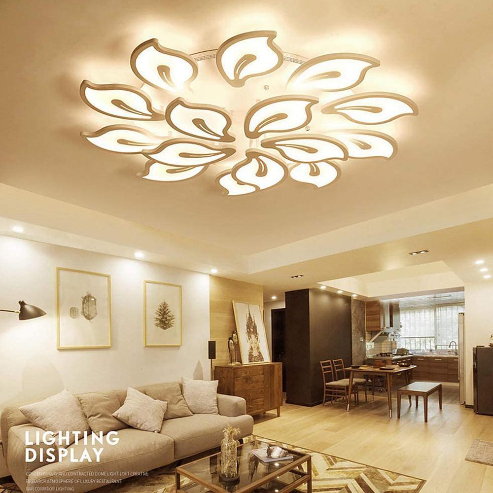 Lumière Botanica LED Flush Mount Ceiling Light in Metal and Acrylic