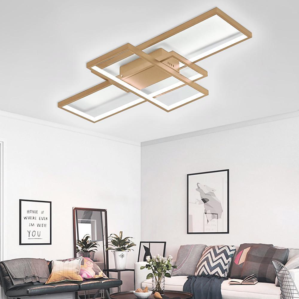 Abstract Rectangles LED Flush Mount Ceiling Light in Modern Minimalist Style