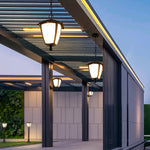European Outdoor Landscape Lighting Fixture with Black Iron Frame