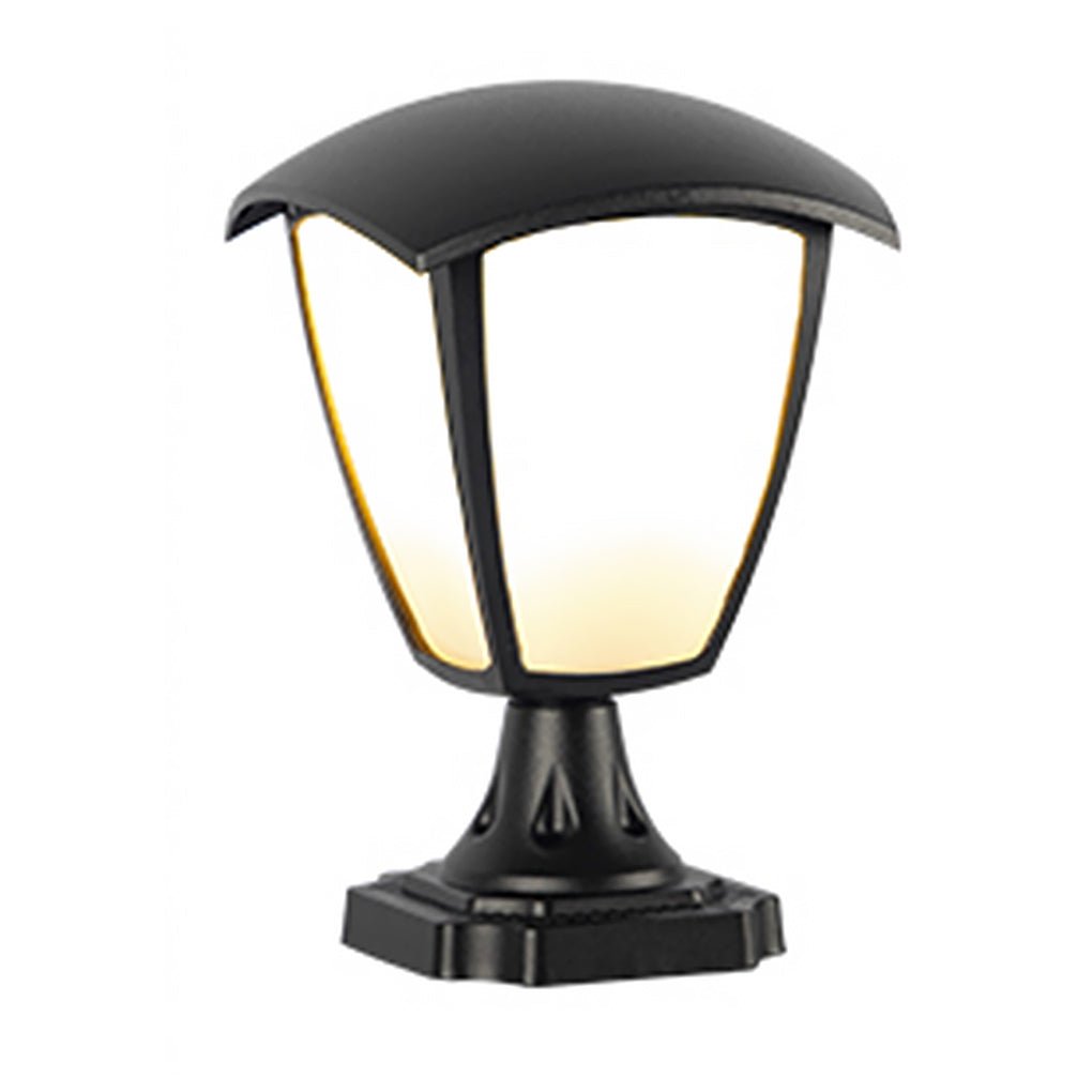 European Outdoor Landscape Lighting Fixture with Black Iron Frame