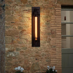 Industrial Linear Wall Sconce in Matte Black Iron for Modern Interiors