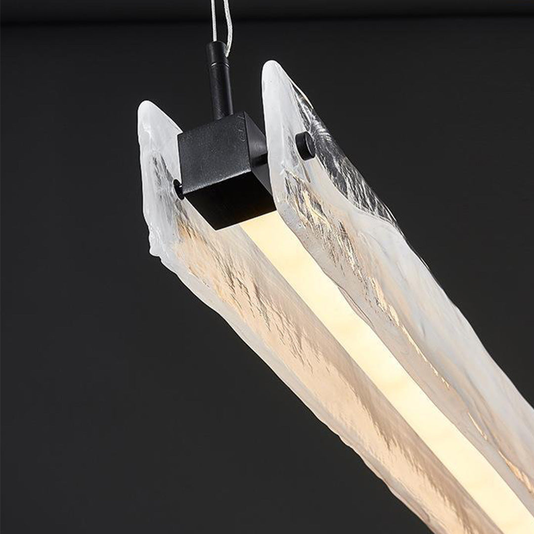 Italian Minimalist Glass Pendant Light for Kitchen Island