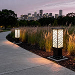 Modern Outdoor Bollard Light | Die-Cast Aluminum Landscape Lamp