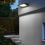 Curved LED Outdoor Wall Light in Matte Black, Minimalist Waterproof Sconce
