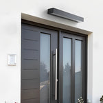 Modern Outdoor Wall Sconce with Integrated LED and Address Number Light