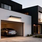 Modern Outdoor Wall Sconce with Integrated LED and Address Number Light