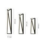 Modern Outdoor Wall Light in Black Stainless Steel with Warm LED