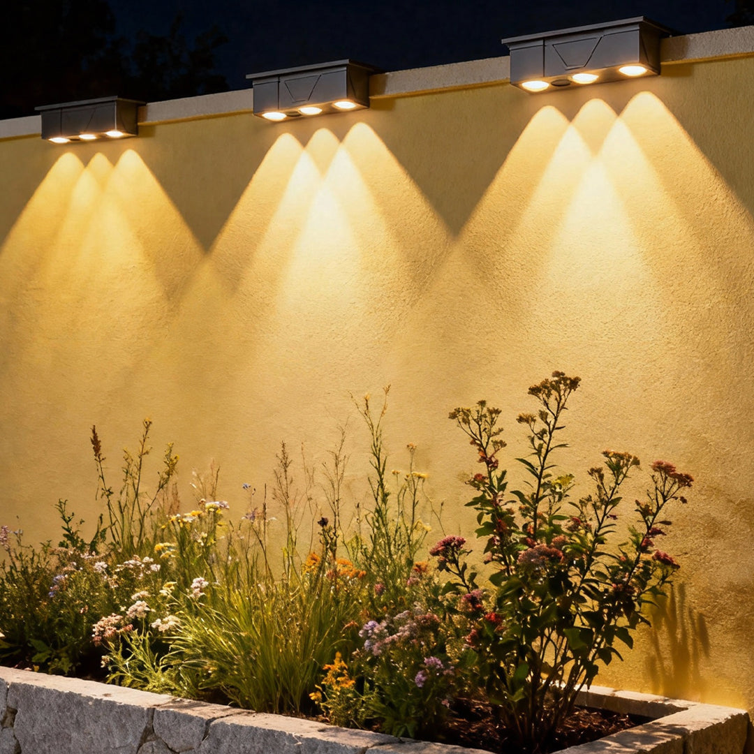 Solar LED Wall Wash Light – Minimalist Outdoor Architectural Lighting