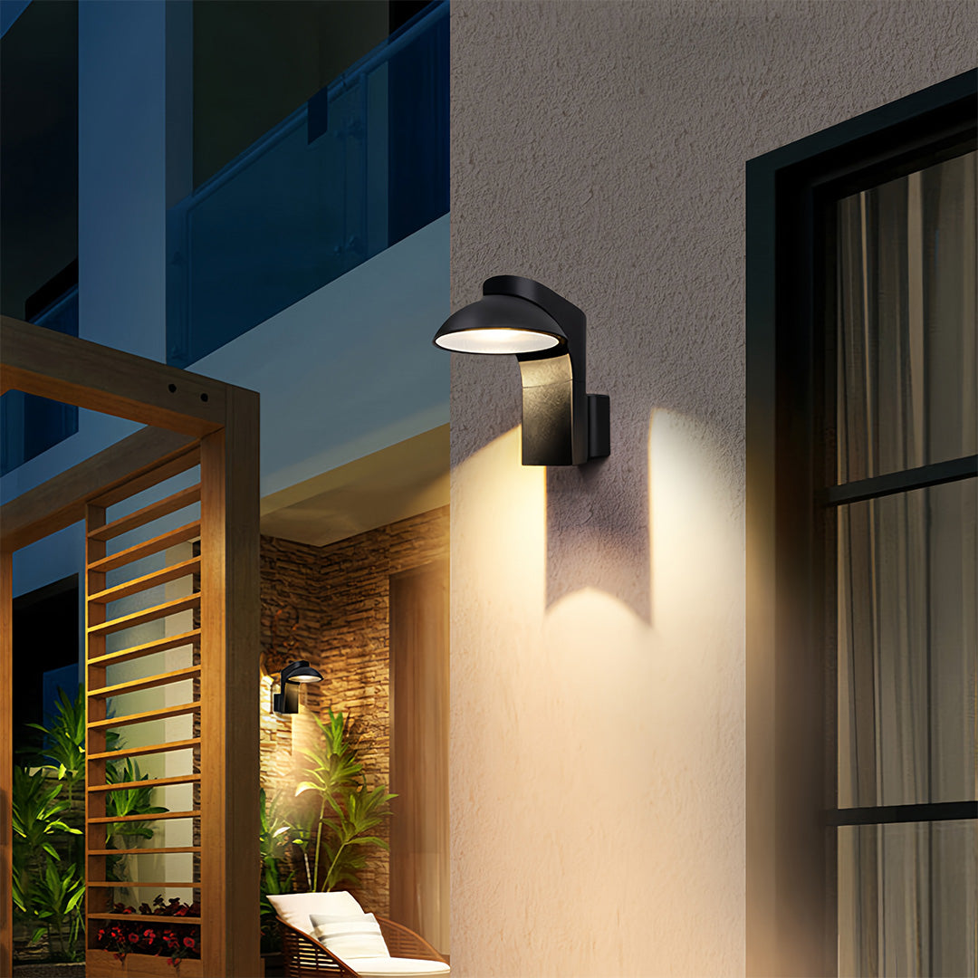 Aluminum LED Outdoor Wall Sconce, IP65 Waterproof Minimalist Light