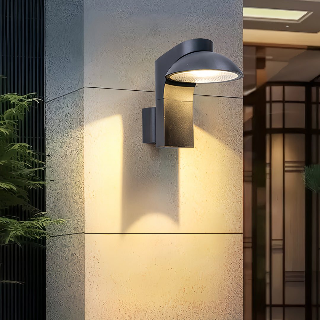Aluminum LED Outdoor Wall Sconce, IP65 Waterproof Minimalist Light
