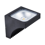 Geometric Outdoor Wall Sconce with Directional LED Light