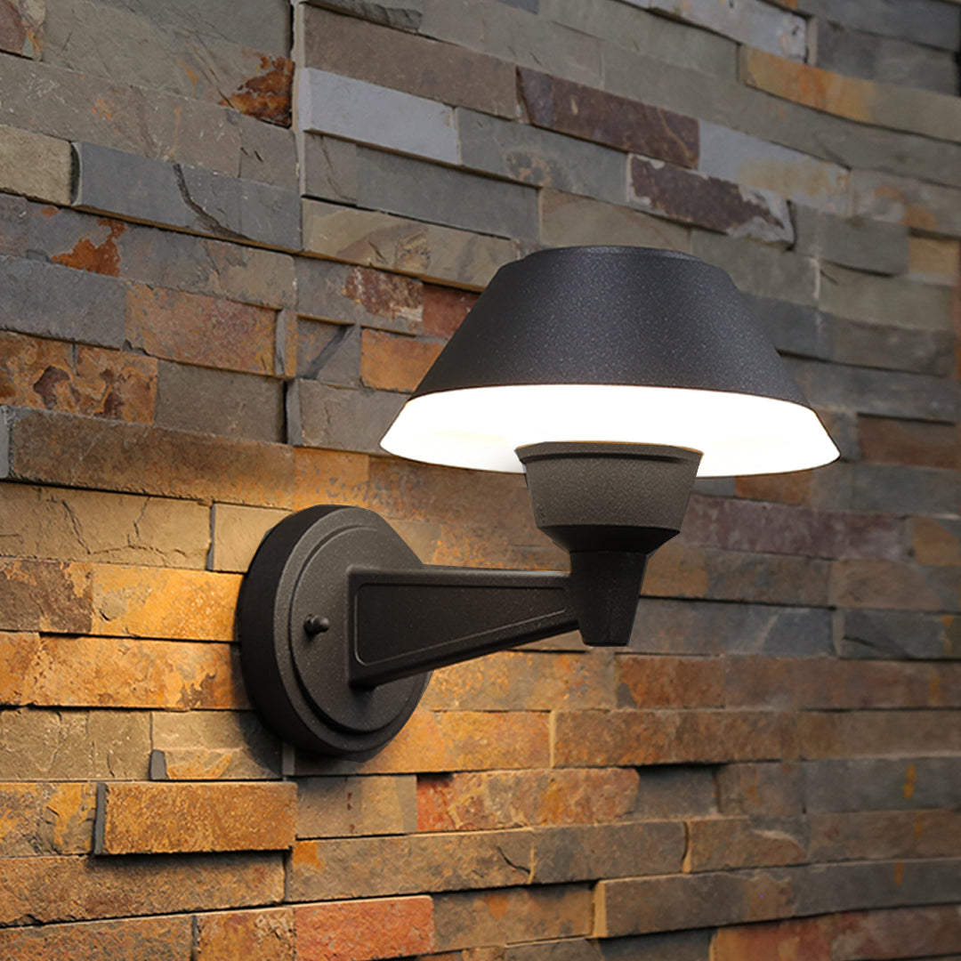 Minimalist Nordic Outdoor Wall Sconce with Warm LED Glow