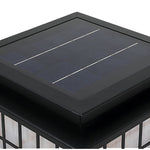 Stainless Steel Solar Pillar Lights with Alabaster Shade for Modern Courtyards