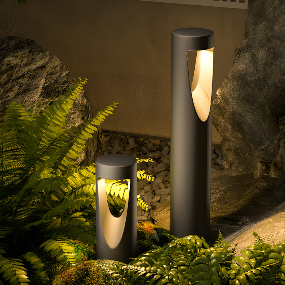 Modern LED Bollard Path Light with Warm 3000K Glow for Courtyard and Garden