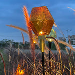 Lumière Diamond Path Light – Modern Landscape LED Bollard in Gold