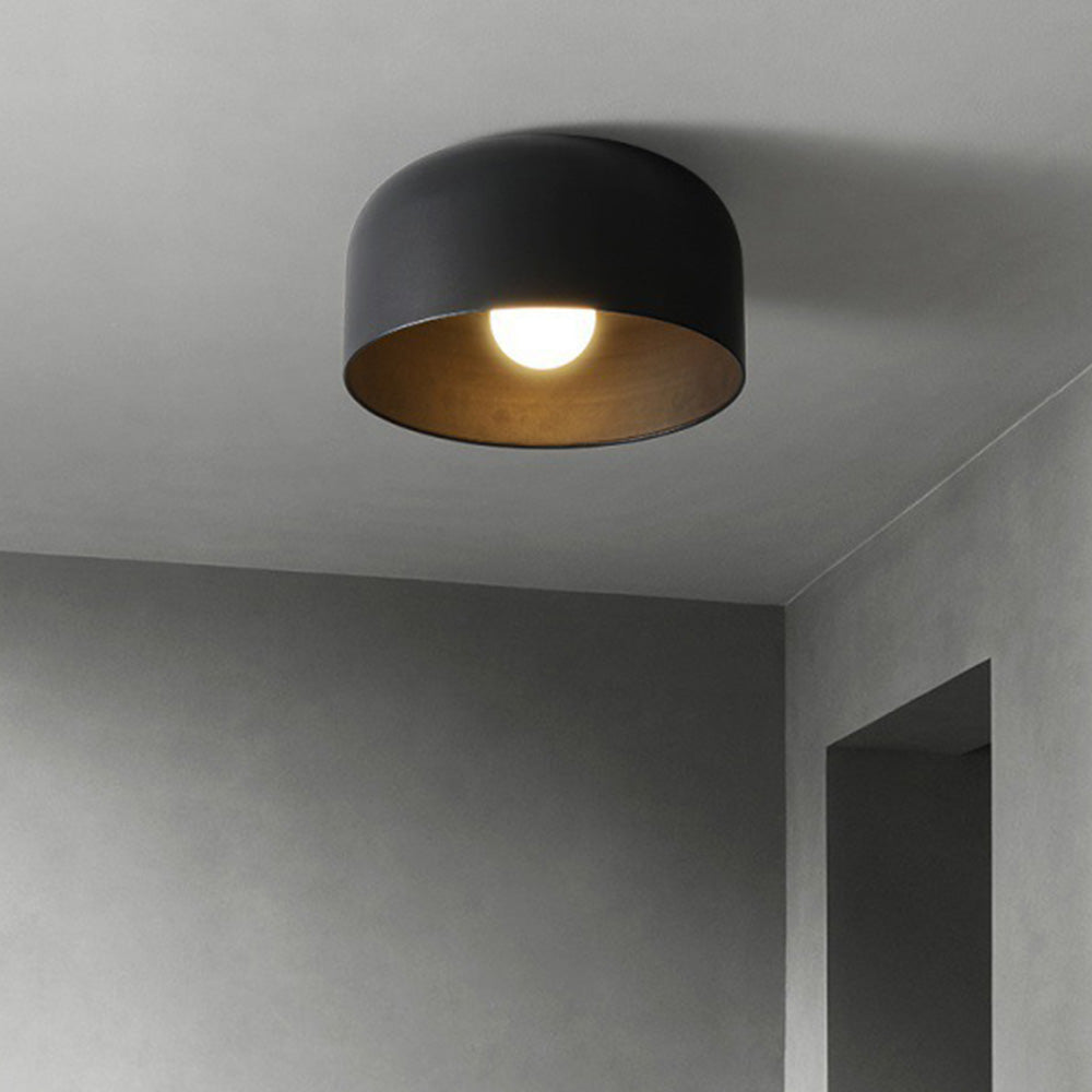 Modern Bowl Metal Flush Ceiling Light