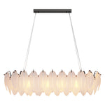 Feather Glass Chandelier Modern Luxury Pendant Light