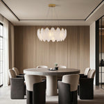Feather Glass Chandelier Modern Luxury Pendant Light