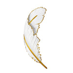 Feather LED Wall Sconce in White and Gold for Modern Interiors