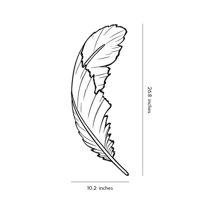 Feather LED Wall Sconce in White and Gold for Modern Interiors