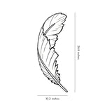 Feather LED Wall Sconce in White and Gold for Modern Interiors