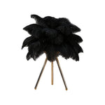 Feather Table Lamp Nordic Tripod Bedside Lighting with 3 Color Temperatures