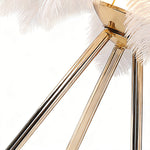 Feather Table Lamp Nordic Tripod Bedside Lighting with 3 Color Temperatures
