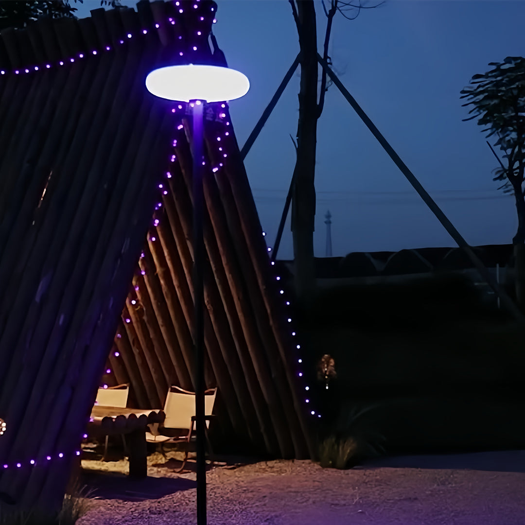Lumina Solar Floor Lamp – Modern Aluminum Outdoor Patio Lighting