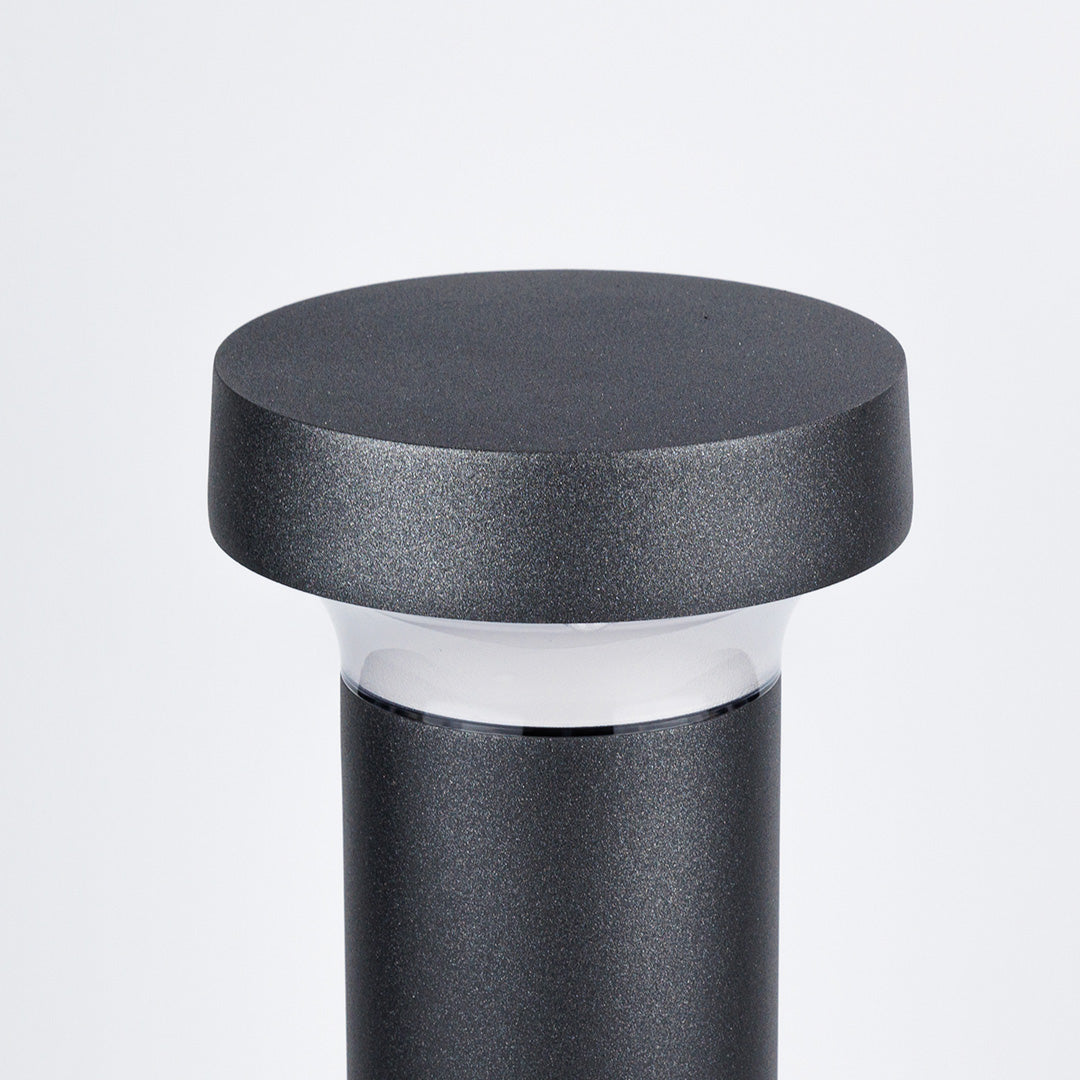 Modern Black Bollard Light for Pathways & Gardens