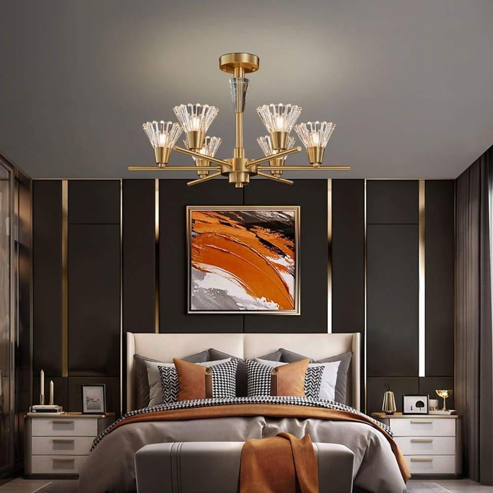 Scandinavian Style 6 8 Light Copper Pendant Ceiling Light