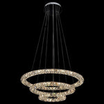 Luxury Crystal Led Chandelier 3 Tier Geometric Or Stacked Led Pendant Light