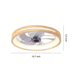 Aria Five-Blade Wood Ceiling Fan with Dimmable LED Light