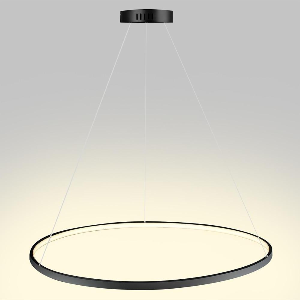 Round Geometric 30 Watt Single Ring Integrated Led Modern Bedroom Pendant