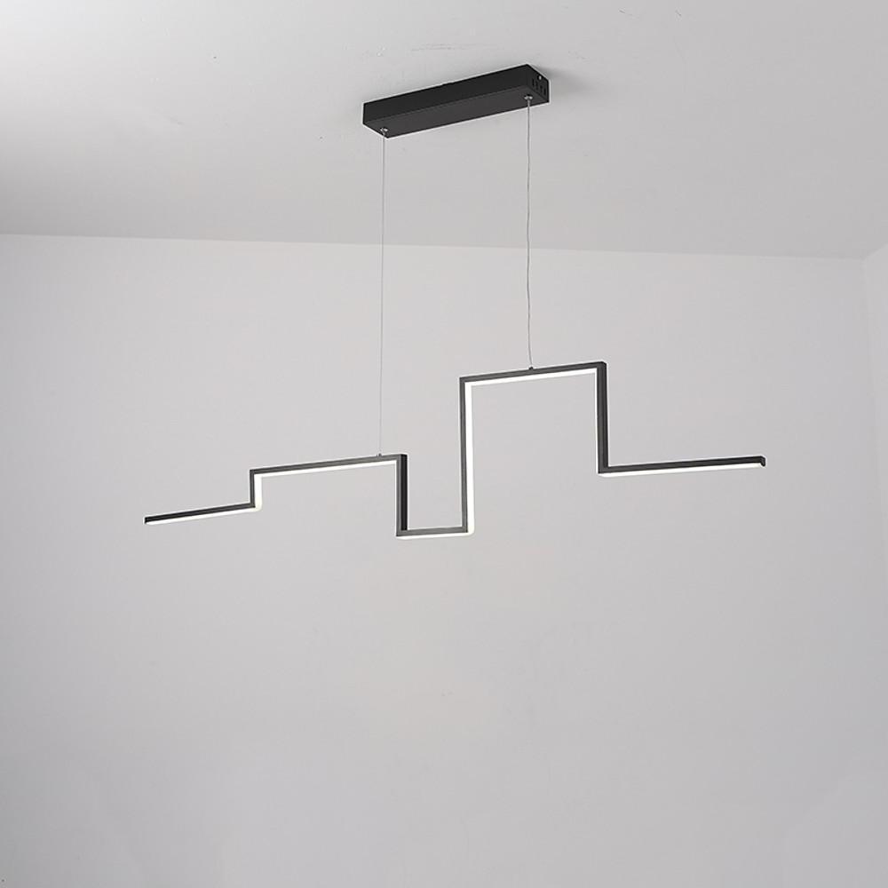 Modern Irregular Linear 1 Light Metal Pvc Island Hallway Led Pendant Lighting