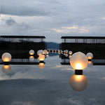Lunar Acrylic LED Landscape Light – Modern Outdoor Garden Sphere