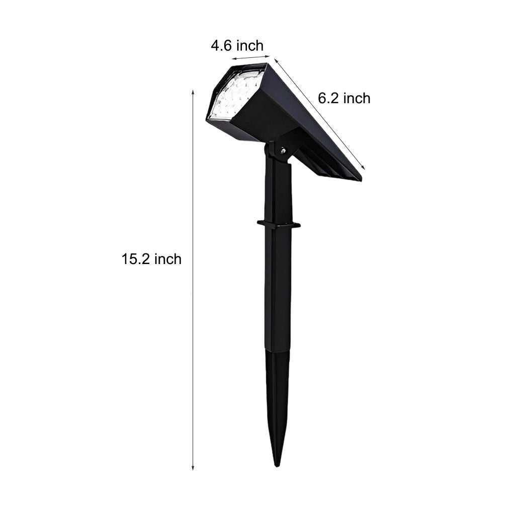 Solar Spike Spotlight with Adjustable Head for Garden and Landscape