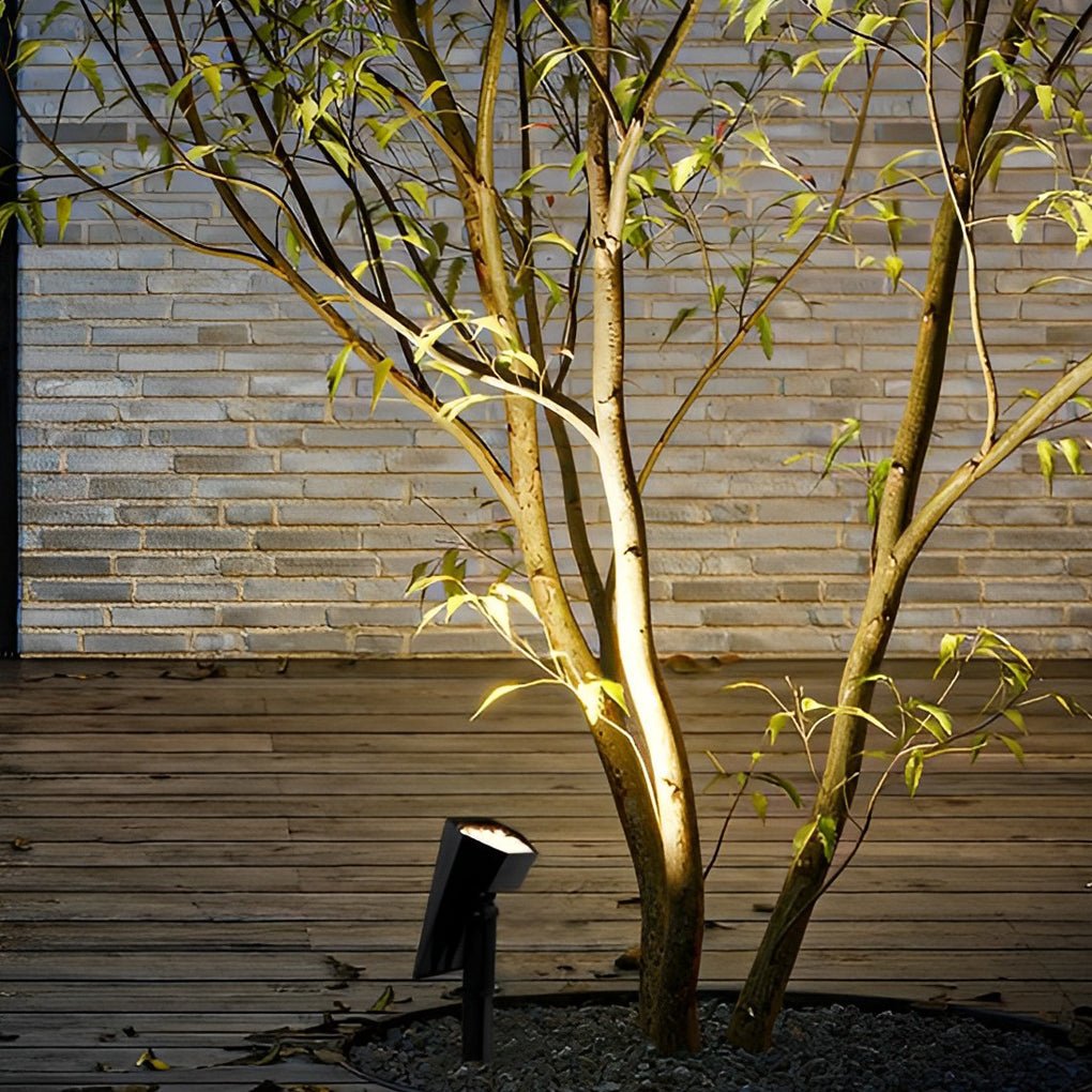 Solar Spike Spotlight with Adjustable Head for Garden and Landscape