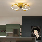 Modern Flower LED Ceiling Fan Light with Remote Control