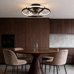 Modern Flower LED Ceiling Fan Light with Remote Control