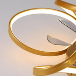 Modern Flower LED Ceiling Fan Light with Remote Control