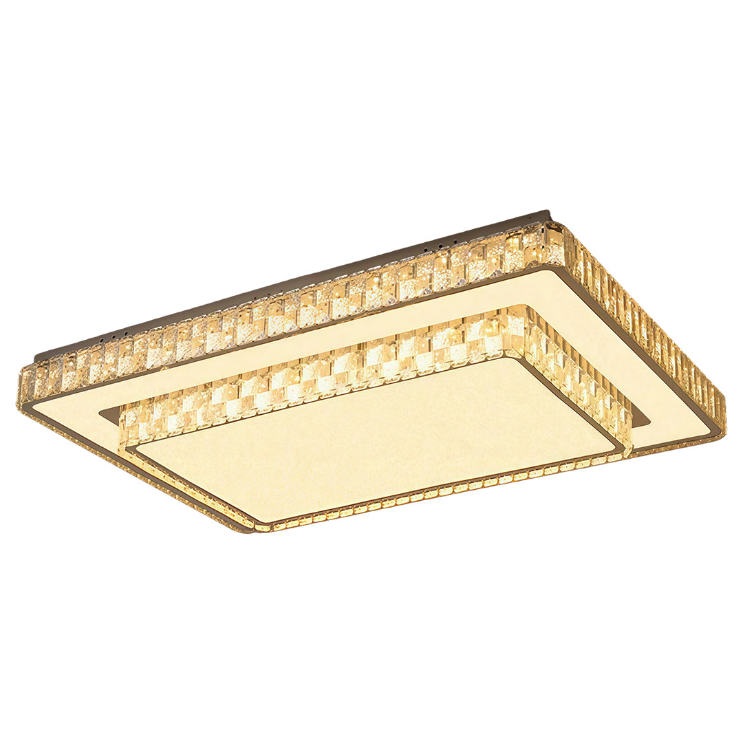 Lumière Crystal Flush Mount Ceiling Light in Chrome