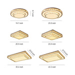 Lumière Crystal Flush Mount Ceiling Light in Chrome