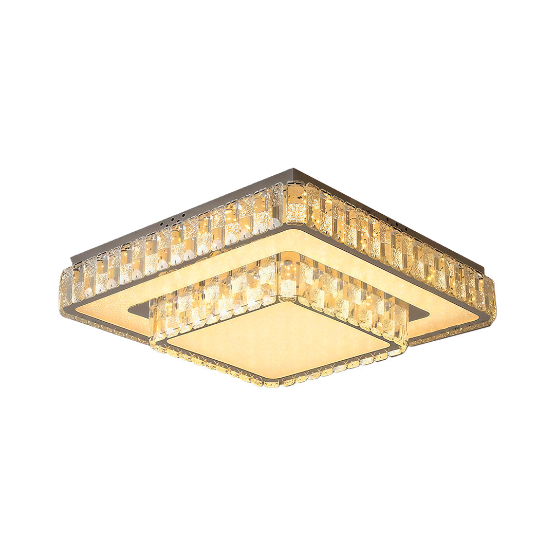 Lumière Crystal Flush Mount Ceiling Light in Chrome