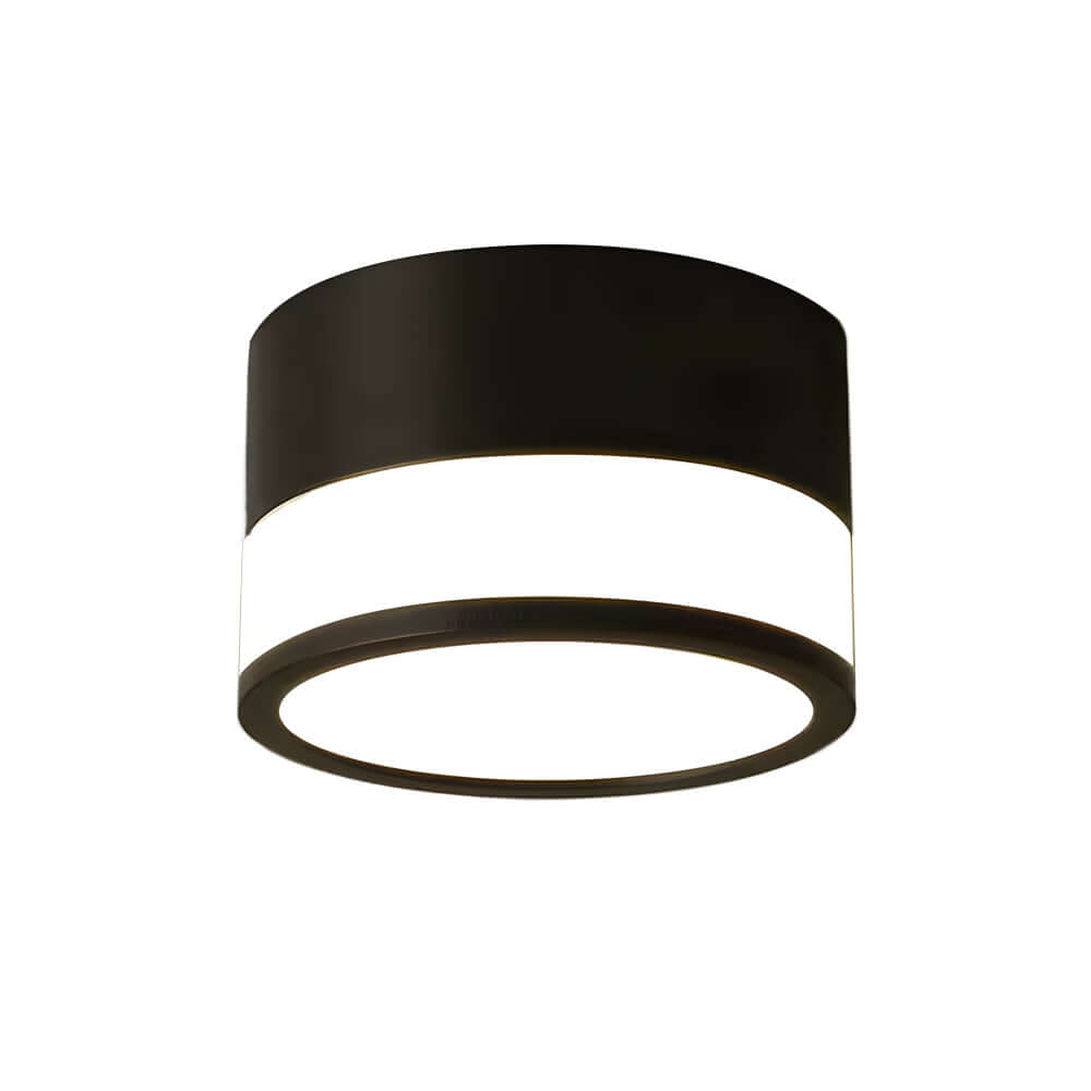 Modern Minimalist Round Flush Mount Ceiling Light with Acrylic Shade