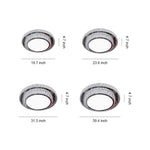 Luxury Crystal Flush Mount Ceiling Light in Polished Chrome