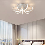 Nordic LED Flush Mount Ceiling Light with Dimmable Silicone Shade