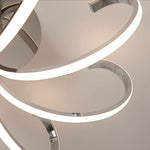 Nordic LED Flush Mount Ceiling Light with Dimmable Silicone Shade